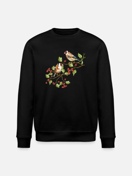 Bunte Vögel - Stanley/Stella Unisex Bio-Sweatshirt ROLLER - Schwarz