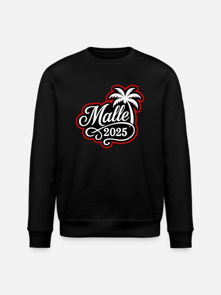 Malle 2025 Palm Tree - Stanley/Stella ROLLER Unisex Organic Sweatshirt - black