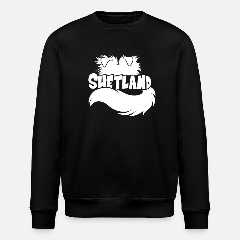 Abbildung Shetland - White - Stanley/Stella Unisex Bio-Sweatshirt ROLLER - Schwarz