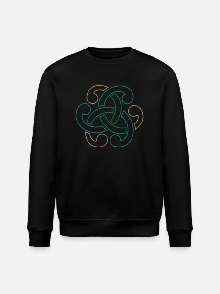 Celtic knot - Stanley/Stella ROLLER Unisex Organic Sweatshirt - black