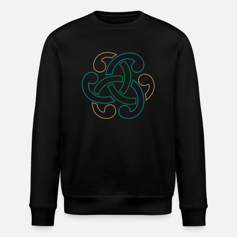 Keltischer Knoten - Stanley/Stella Unisex Bio-Sweatshirt ROLLER - Schwarz