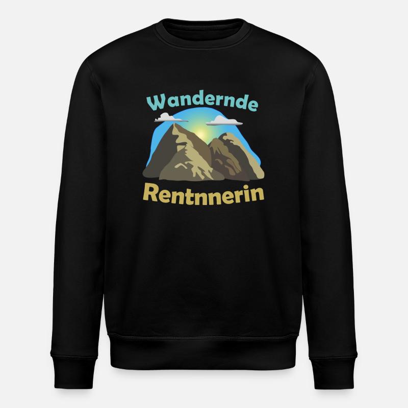 Retraité errant | marche - Sweat bio ROLLER Stanley/Stella Unisexe - noir
