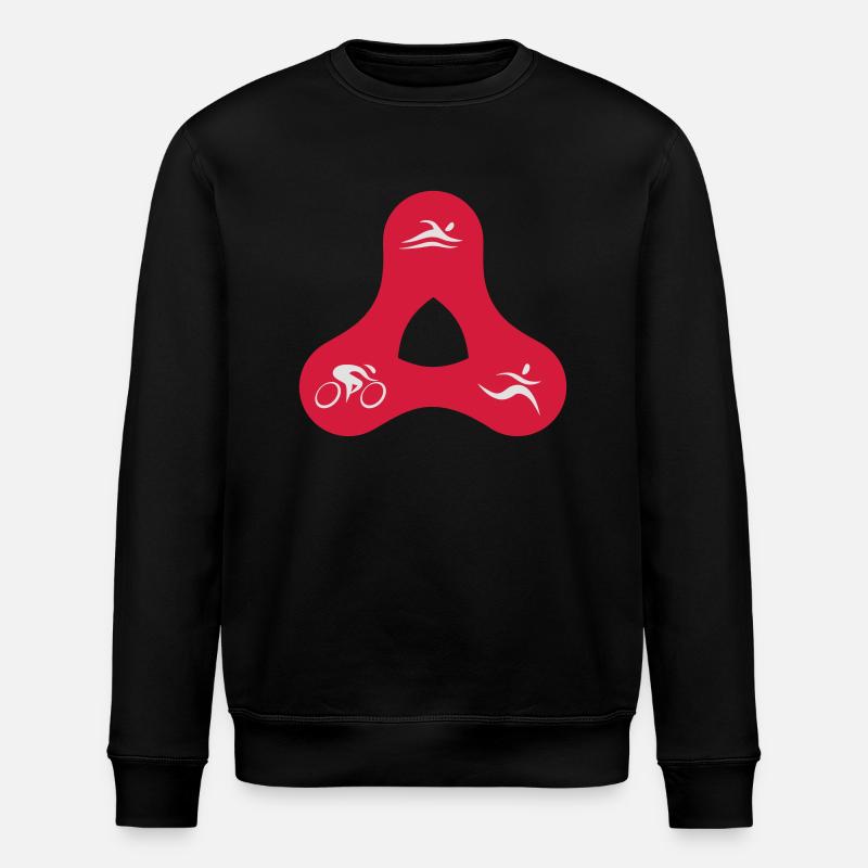 TRI triangle - Stanley/Stella ROLLER Unisex Organic Sweatshirt - black