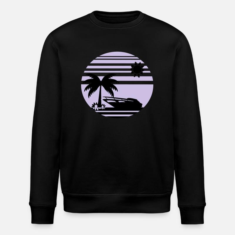 sunset_beach2 - Stanley/Stella ROLLER Unisex Organic Sweatshirt - black