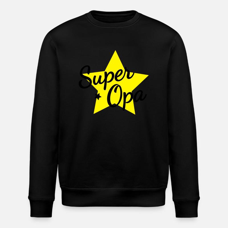 Super Opa - Stanley/Stella Unisex Bio-Sweatshirt ROLLER - Schwarz