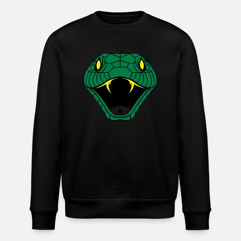 snake_002 - Stanley/Stella Unisex Bio-Sweatshirt ROLLER - Schwarz