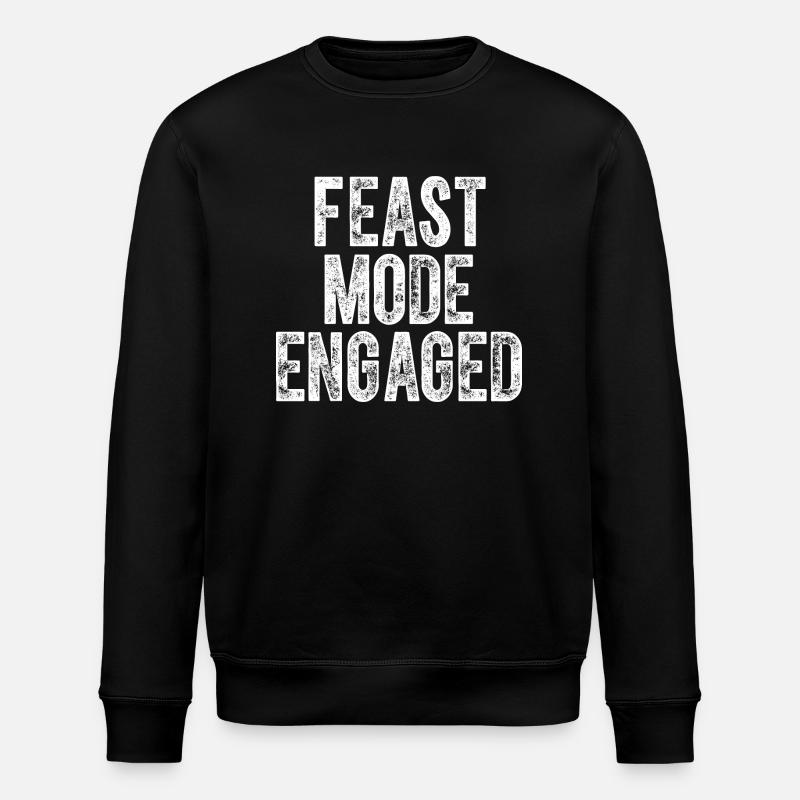 Festmahlsmodus Engagiertes Thanksgiving - Stanley/Stella Unisex Bio-Sweatshirt ROLLER - Schwarz