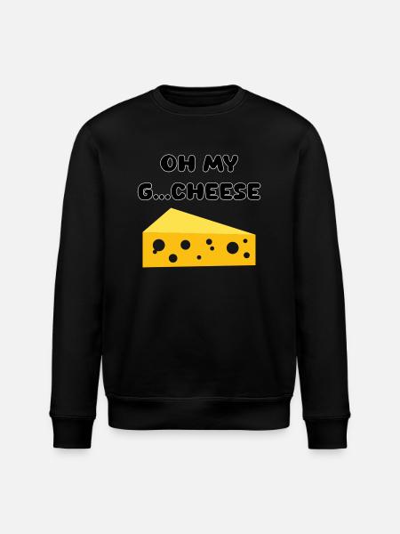 OH MY G CHEESE - Ost Kärlek - Ekologisk sweatshirt ROLLER unisex från Stanley/Stella - svart