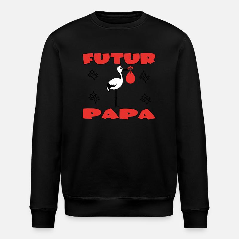 FUTUR PAPA - Sweat bio ROLLER Stanley/Stella Unisexe - noir