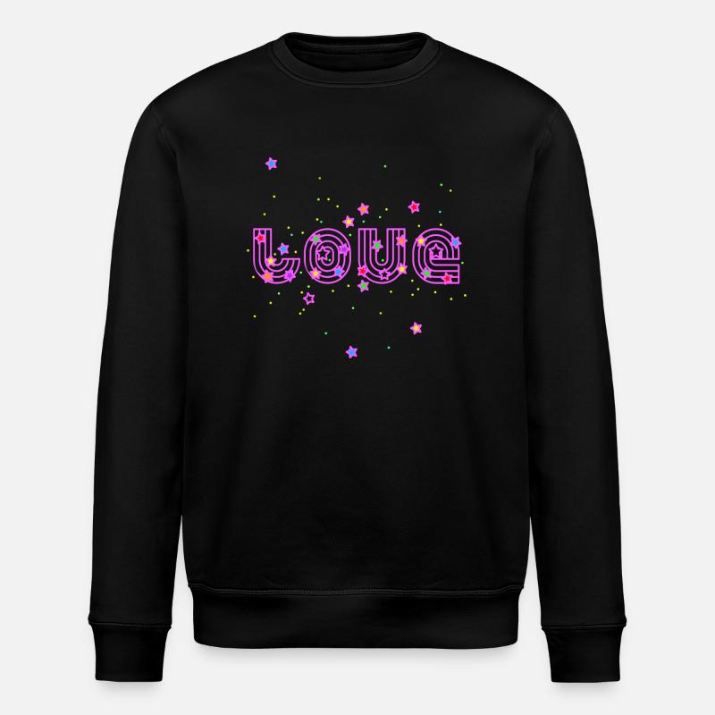 Sparkling Love - Stanley/Stella Unisex Bio-Sweatshirt ROLLER - Schwarz