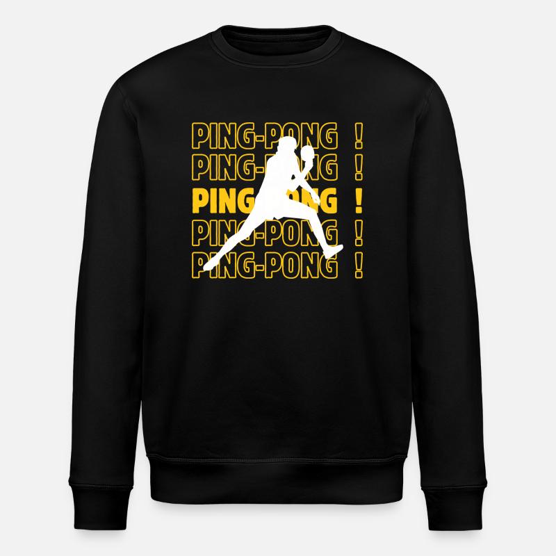 Tischtennis-Ping - Stanley/Stella Unisex Bio-Sweatshirt ROLLER - Schwarz