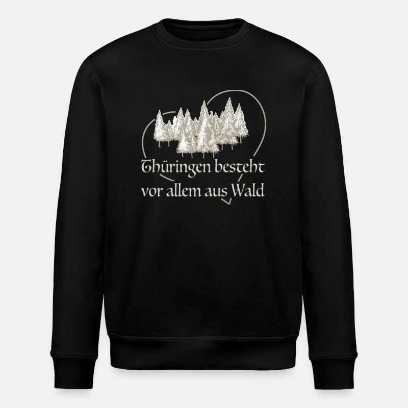 Thüringen - Stanley/Stella Unisex Bio-Sweatshirt ROLLER - Schwarz