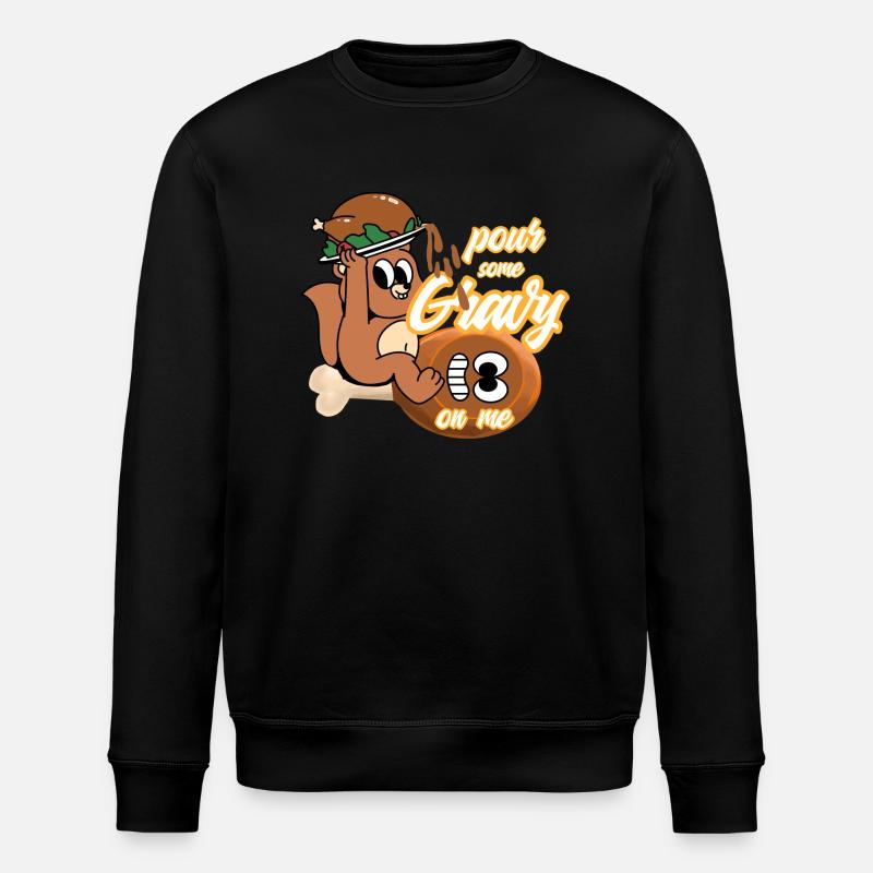 Thanksgiving en sauce - Sweat bio ROLLER Stanley/Stella Unisexe - noir