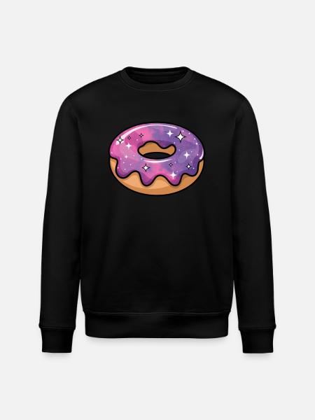 Kosmische Galaxie Donut - Stanley/Stella Unisex Bio-Sweatshirt ROLLER - Schwarz