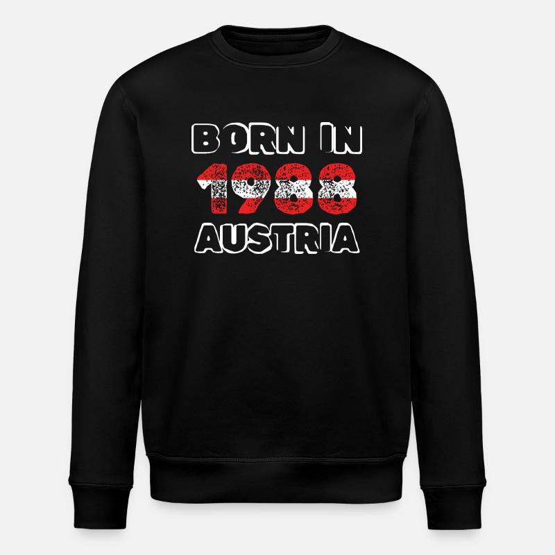 Austria 1988 - Stanley/Stella ROLLER Unisex Organic Sweatshirt - black