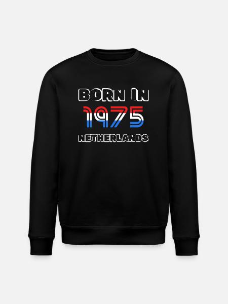 Netherlands 1975 - Stanley/Stella ROLLER Unisex Organic Sweatshirt - black