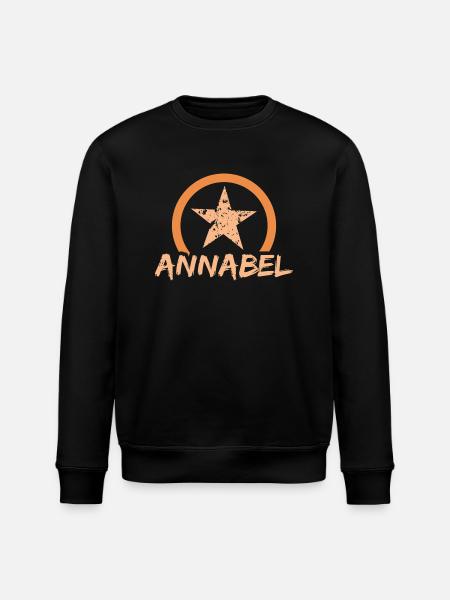 Annabel as a first name - Stanley/Stella ROLLER Unisex Organic Sweatshirt - black