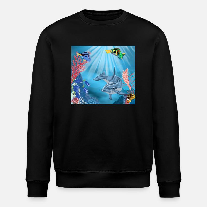 UnterWasserbild 02 - Stanley/Stella Unisex Bio-Sweatshirt ROLLER - Schwarz