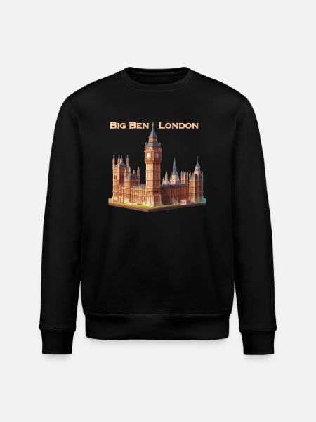 Big Ben London - Stanley/Stella ROLLER Unisex Organic Sweatshirt - black