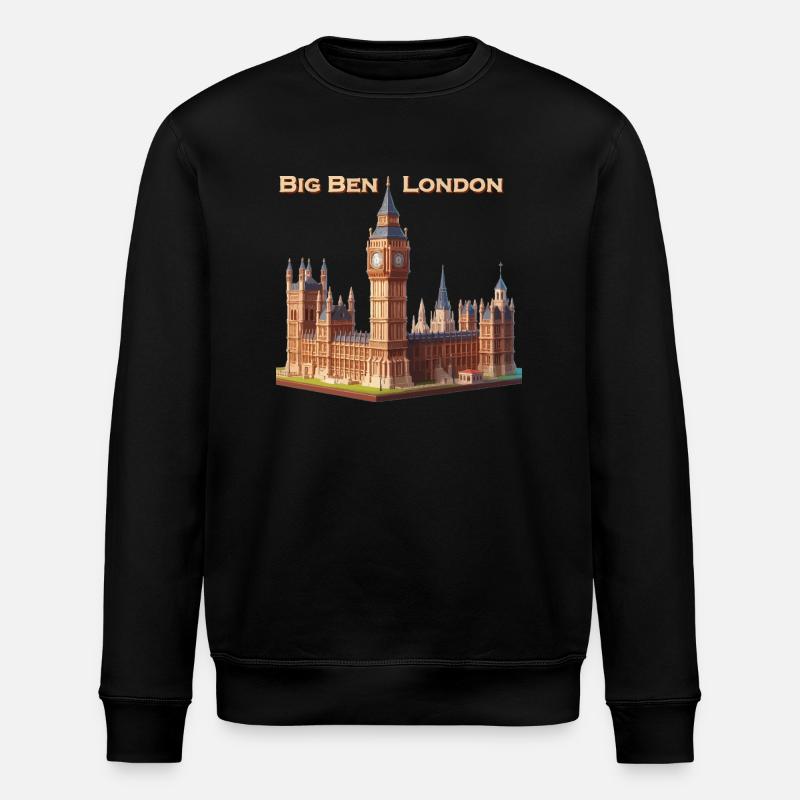 Big Ben London - Stanley/Stella Unisex Bio-Sweatshirt ROLLER - Schwarz