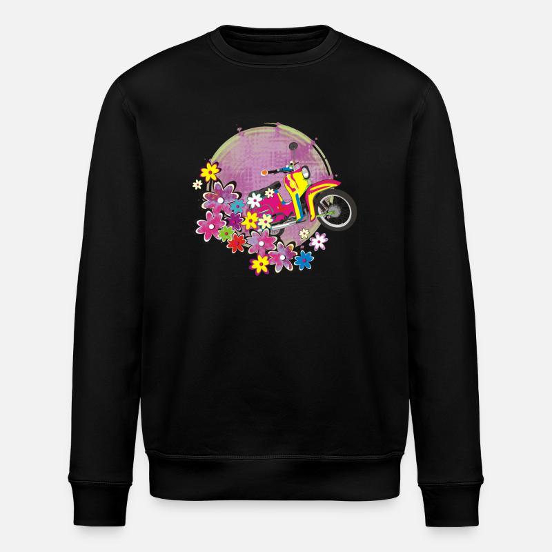 Schwalbe bunt - Stanley/Stella Unisex Bio-Sweatshirt ROLLER - Schwarz