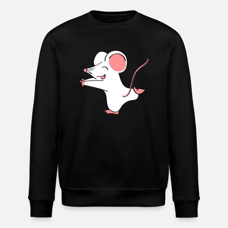 Mäusepaar Teil 1 - Stanley/Stella Unisex Bio-Sweatshirt ROLLER - Schwarz