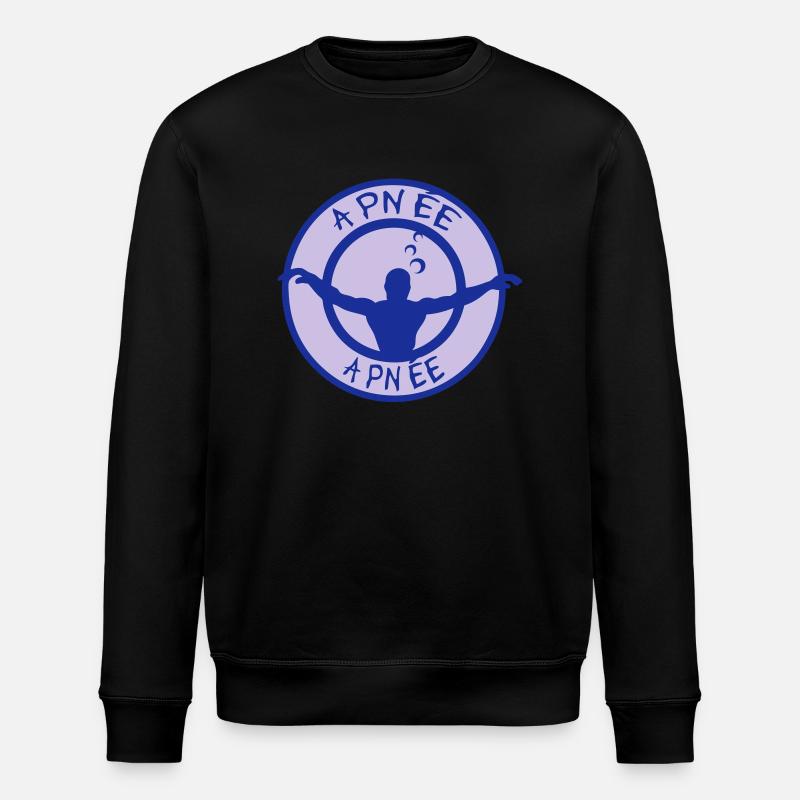 Apnoe Apnoe atemstillstand4 Logo - Stanley/Stella Unisex Bio-Sweatshirt ROLLER - Schwarz