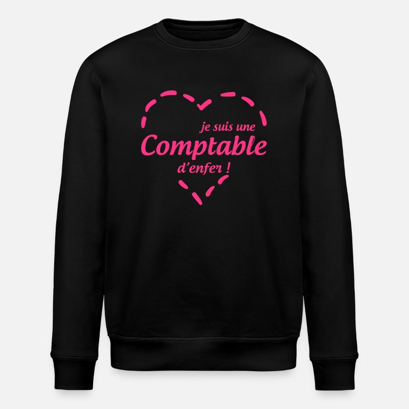 Comptable / Comptabilité / Argent / Finance / Euro - Stanley/Stella ROLLER Unisex Organic Sweatshirt - black