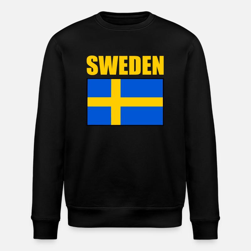 Schweden - Stanley/Stella Unisex Bio-Sweatshirt ROLLER - Schwarz