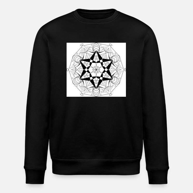 Mandala1 - Stanley/Stella Unisex Bio-Sweatshirt ROLLER - Schwarz