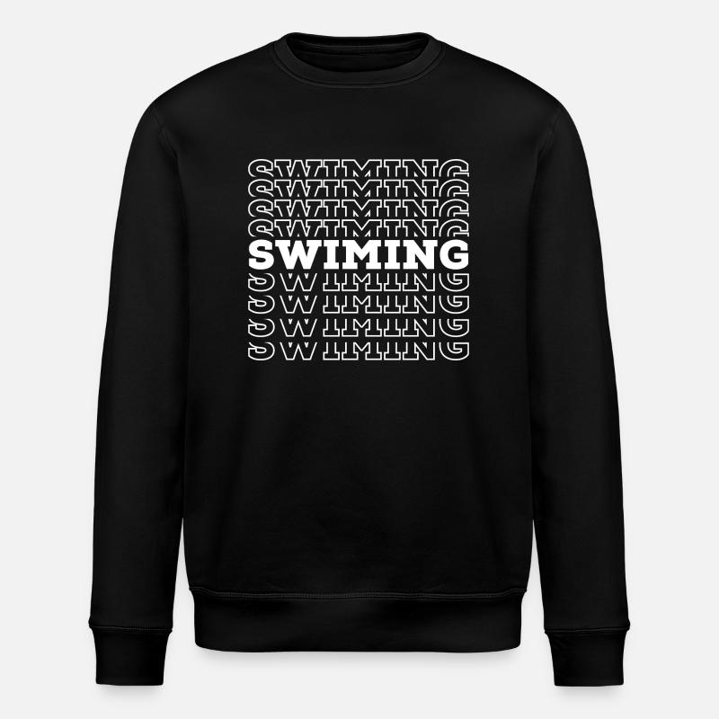 SWIMING - Stanley/Stella ROLLER Unisex Organic Sweatshirt - black