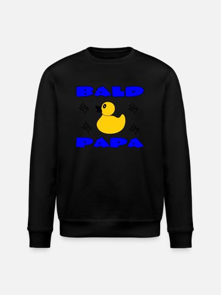 BALD PAPA - Stanley/Stella ROLLER Unisex Organic Sweatshirt - black