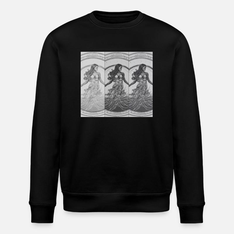 Sternzeichen Wassermann - Stanley/Stella Unisex Bio-Sweatshirt ROLLER - Schwarz