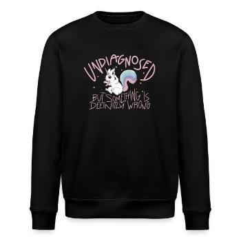 Nicht diagnostiziert - Stanley/Stella Unisex Bio-Sweatshirt ROLLER - Schwarz - Vorne - Nik (191cm)
