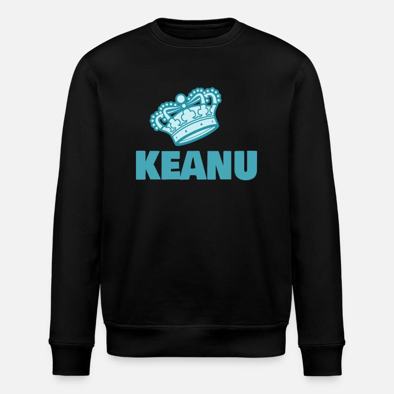 Vorname Keanu - Stanley/Stella Unisex Bio-Sweatshirt ROLLER - Schwarz