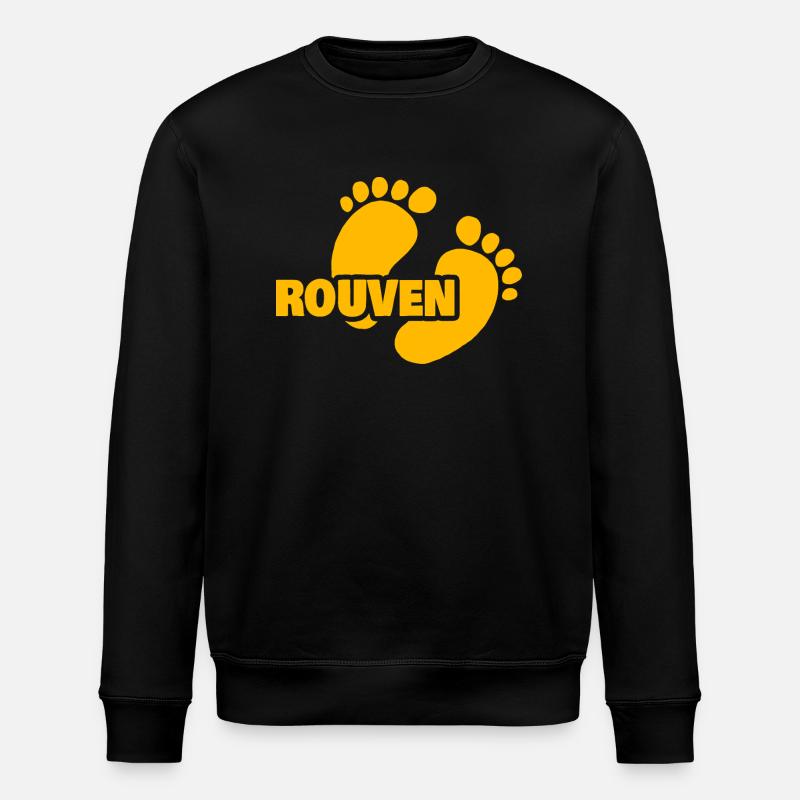 Rouven as birth - Stanley/Stella ROLLER Unisex Organic Sweatshirt - black