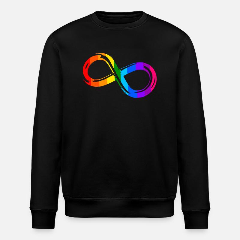Different, Not Less – Autism Acceptance - Stanley/Stella ROLLER Unisex Organic Sweatshirt - black