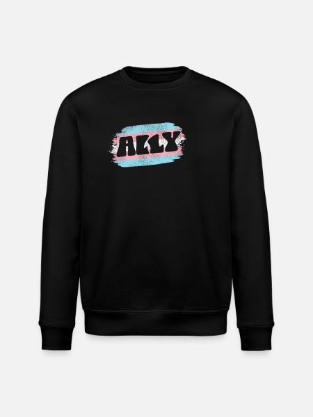 Transgender Trans LGBT Pride - Stanley/Stella ROLLER Unisex Organic Sweatshirt - black