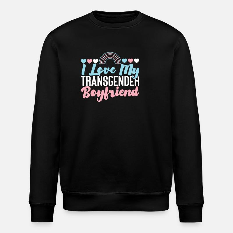 Transgender Trans LGBT Pride - Stanley/Stella ROLLER Unisex Organic Sweatshirt - black