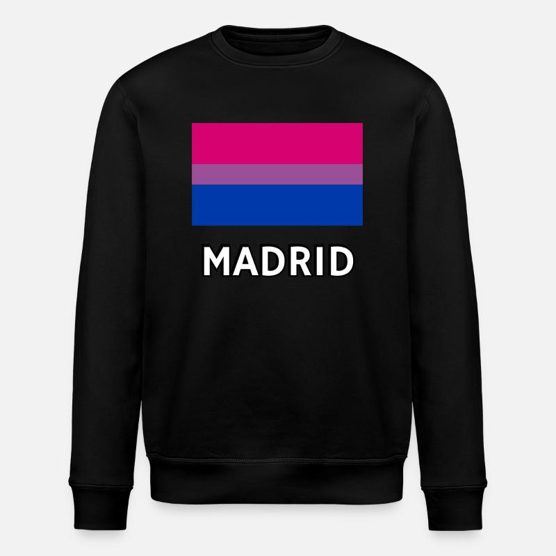 Bi Pride Flagge Madrid - Stanley/Stella Unisex Bio-Sweatshirt ROLLER - Schwarz