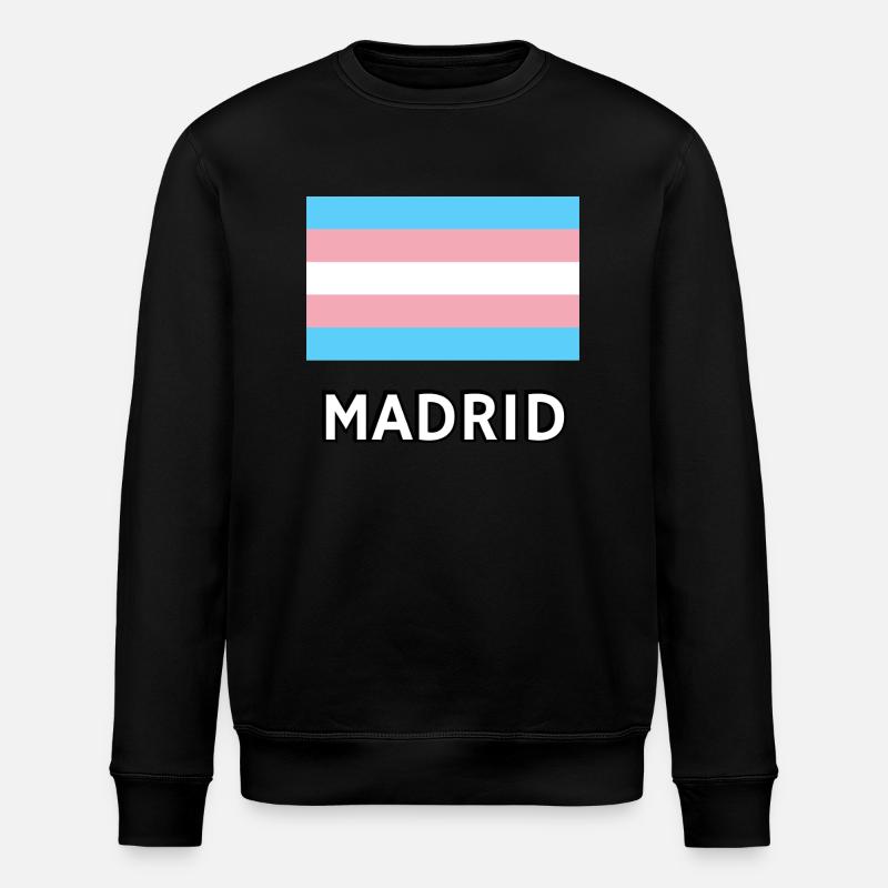 Drapeau Trans Pride Madrid - Sweat bio ROLLER Stanley/Stella Unisexe - noir