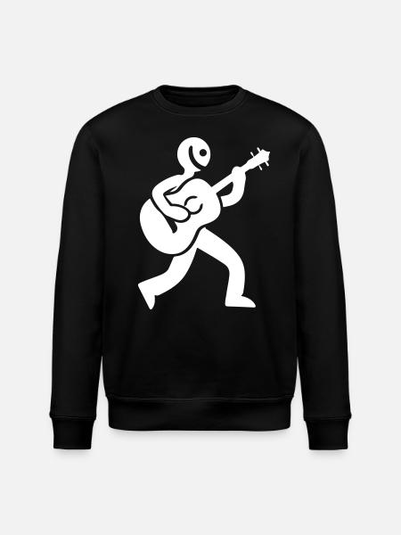 Guitarist icon - Stanley/Stella ROLLER Unisex Organic Sweatshirt - black