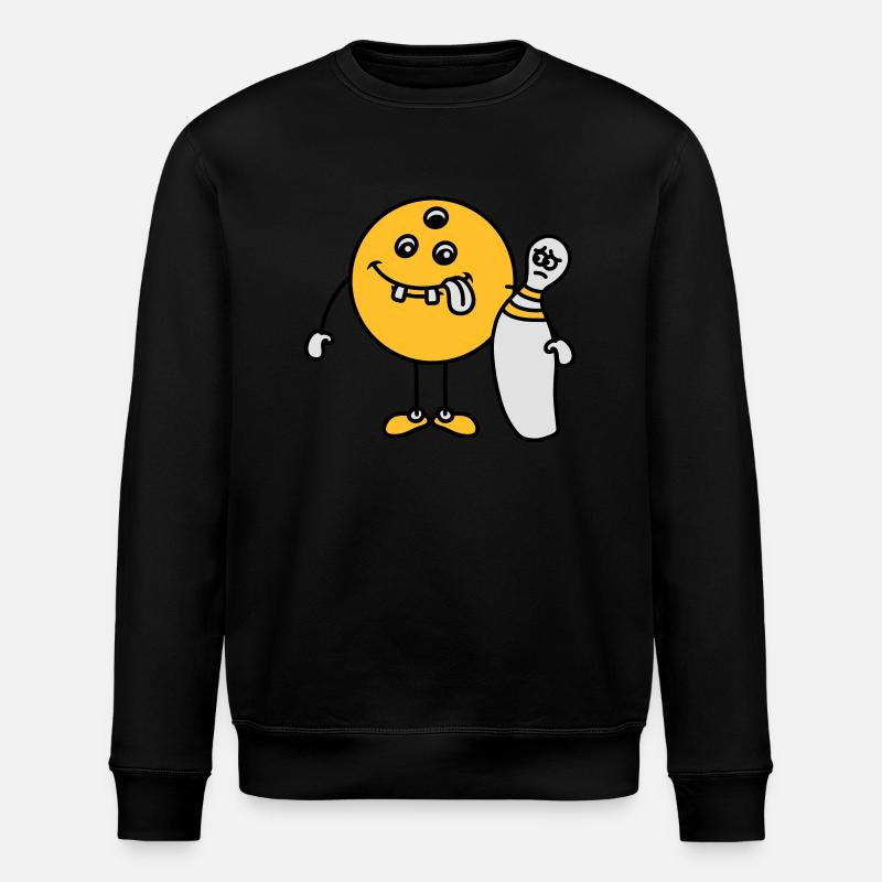 Funny Bowling Friends - Stanley/Stella Unisex Bio-Sweatshirt ROLLER - Schwarz