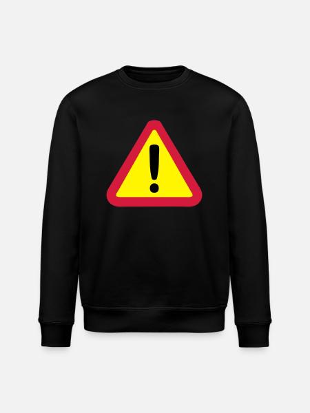 panneau danger 812 - Sweat bio ROLLER Stanley/Stella Unisexe - noir