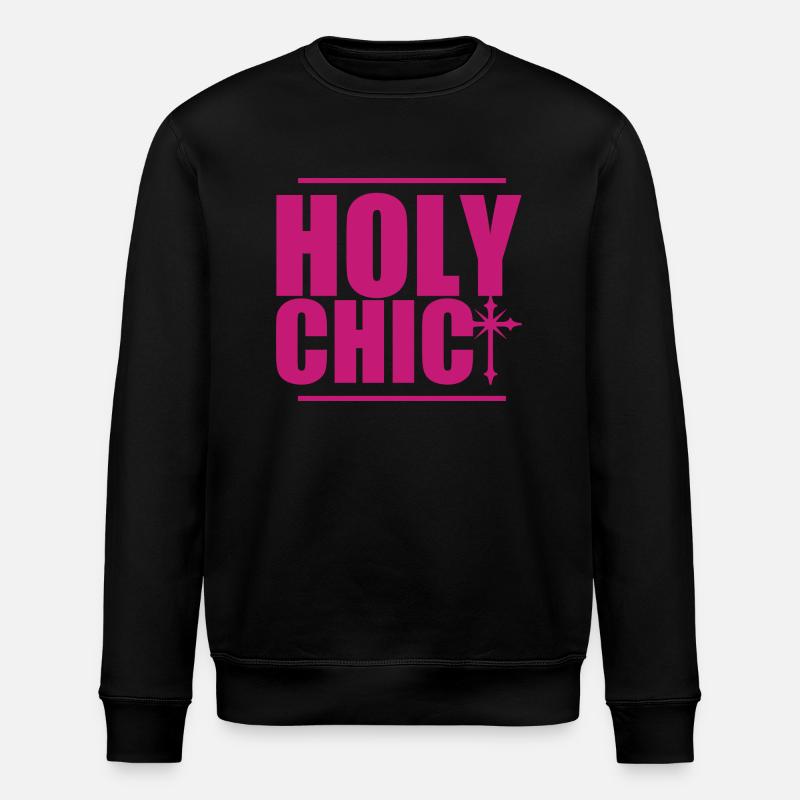 Heiliges Mädchen - Stanley/Stella Unisex Bio-Sweatshirt ROLLER - Schwarz