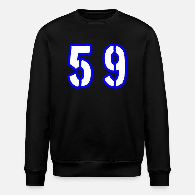 59 Zahl Symbol - Stanley/Stella Unisex Bio-Sweatshirt ROLLER - Schwarz