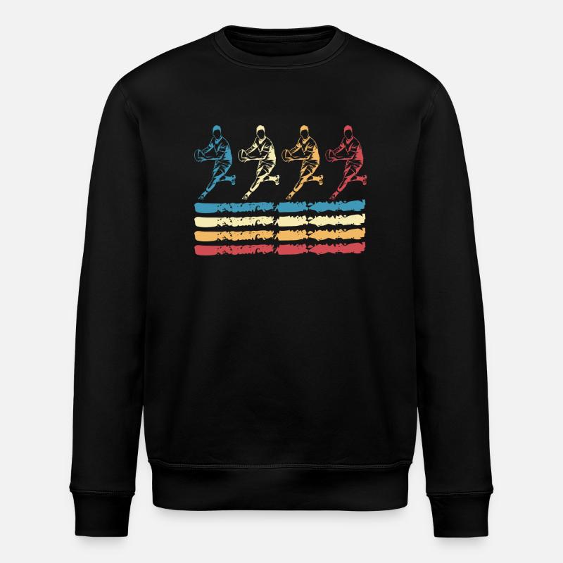 Rugby retro - Sweat bio ROLLER Stanley/Stella Unisexe - noir