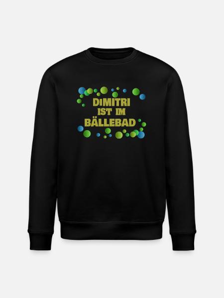 Bälle Dimitri - Stanley/Stella Unisex Bio-Sweatshirt ROLLER - Schwarz