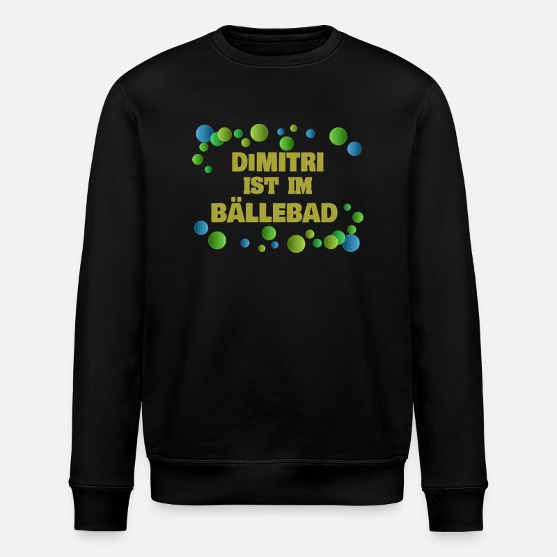 Balls Dimitri - Stanley/Stella ROLLER Unisex Organic Sweatshirt - black