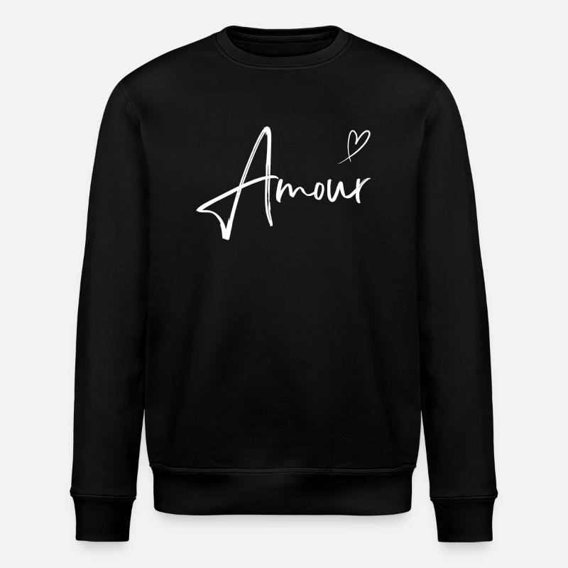 Amour - Stanley/Stella ROLLER Unisex Organic Sweatshirt - black